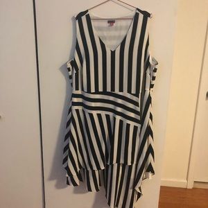 Black And White Striped Dress